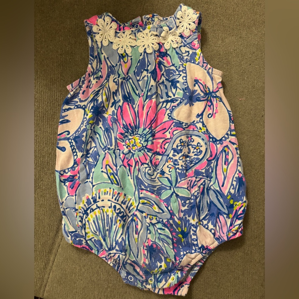 Lilly Pulitzer Floral Baby Romper